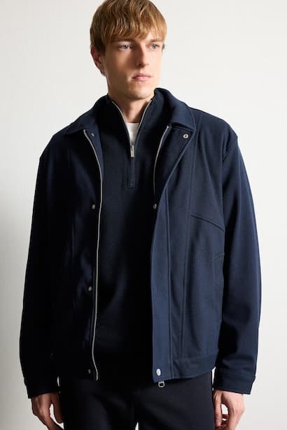 Regular Fit Polo Collar Jacket