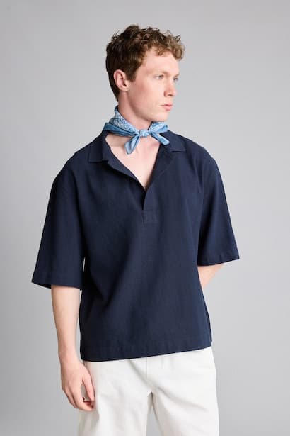 100% Cotton Boxy Fit Shirt (٣)