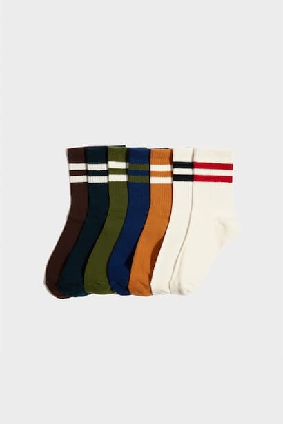 Boy 7 piece Long Cotton Socks