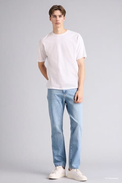 Straight Fit Trousers