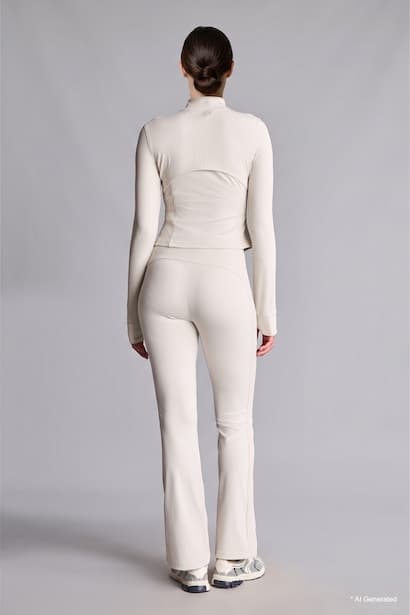 Flare-Fit Standard Length Sports Sweatpants Trousers (٤)