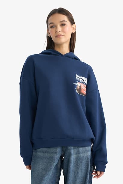 Oversize Fit Thick Sweatshirt Fabric Sweatshirt Knitwear (٣)