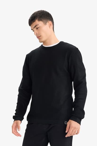 Crew Neck Knitwear Pullover (٣)