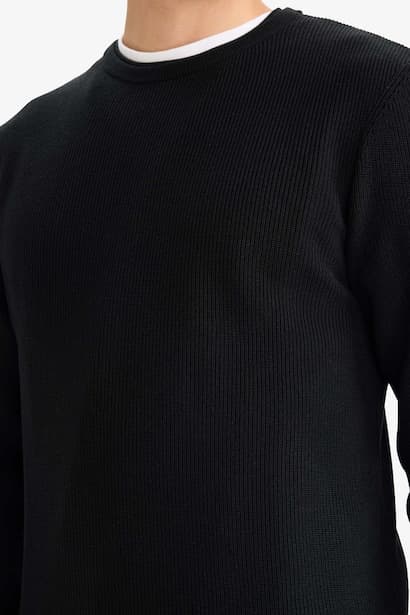 Crew Neck Knitwear Pullover (٤)