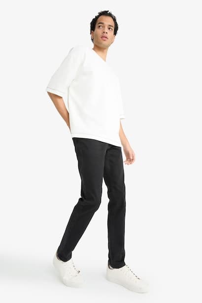 Carlo Skinny Fit Regular Waist Jeans