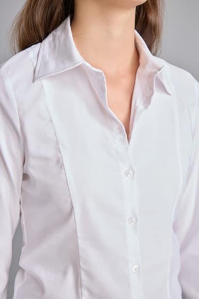 Slim Fit Poplin Long Sleeve Shirt (٤)
