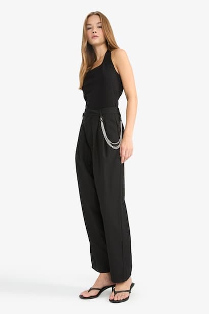 Baggy Fit Regular Waist Standard Length Trousers (3)