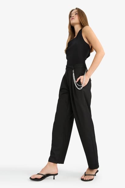 Baggy Fit Regular Waist Standard Length Trousers (4)
