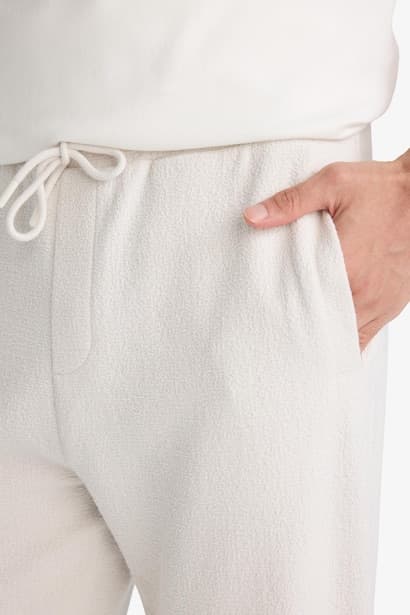 Textured Regular Fit Sweatpants Trousers (4)