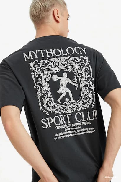Boxy Fit Crew Neck Short Sleeve T-Shirt