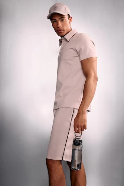 Standard Fit Polo Collar modal Short Sleeve Polo T-Shirt