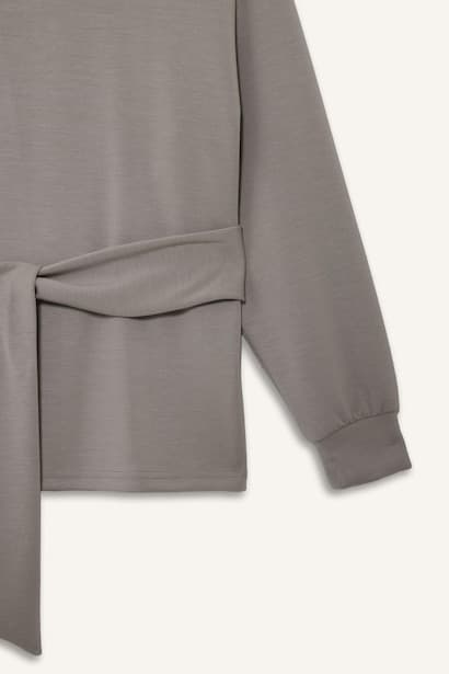 Fall in Love Modal Belted Sweatshirt Homewear (٤)