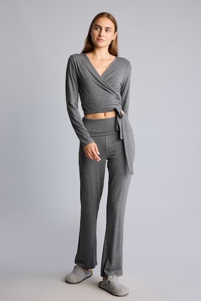 High Waist Flared Leggings Homewear