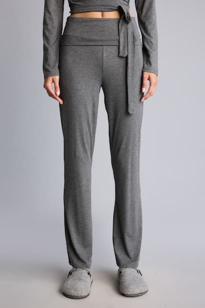 High Waist Flared Leggings Homewear (٣)