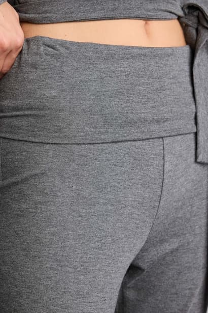 High Waist Flared Leggings Homewear (٤)