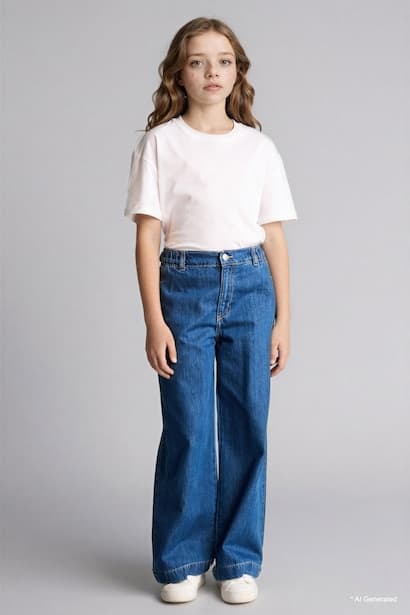 Girl Wide Leg Jeans