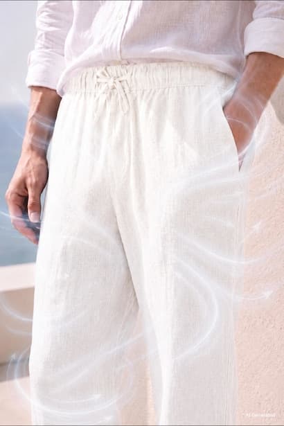 Relax Fit 100% Linen Trousers