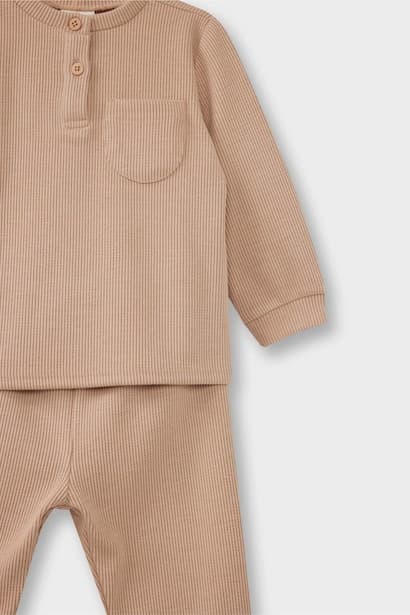 2 piece Regular Fit Knitted Pyjamas Homewear (٣)