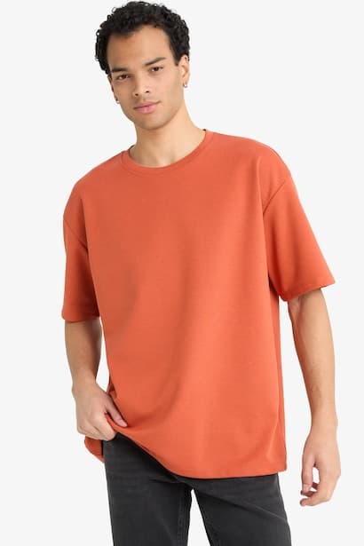 Oversize Crew Neck Short Sleeve T-Shirt (3)