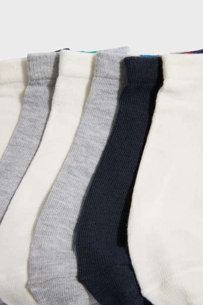 Boy Printed Cotton Ankle 7 Piece Socks (4)