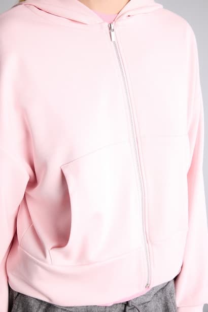 Loose Fit Modal Hoodie Cardigan (٤)