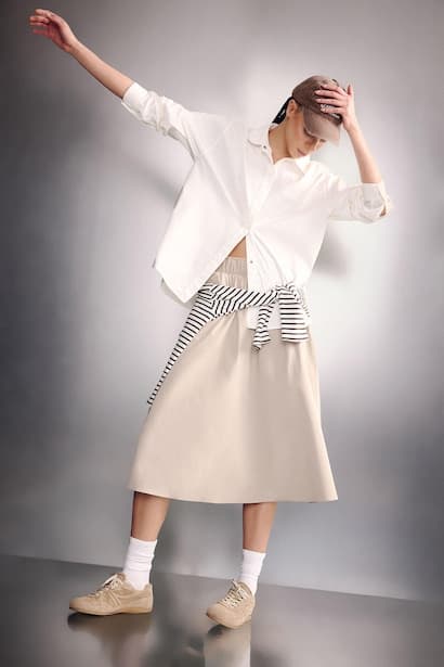 Standard Fit Woven Skirt