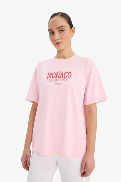 Crew Neck Printed Oversize T-Shirt (3)
