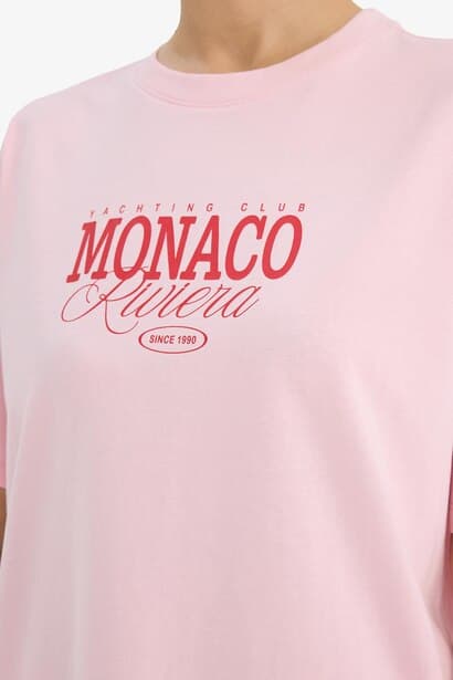 Crew Neck Printed Oversize T-Shirt (4)