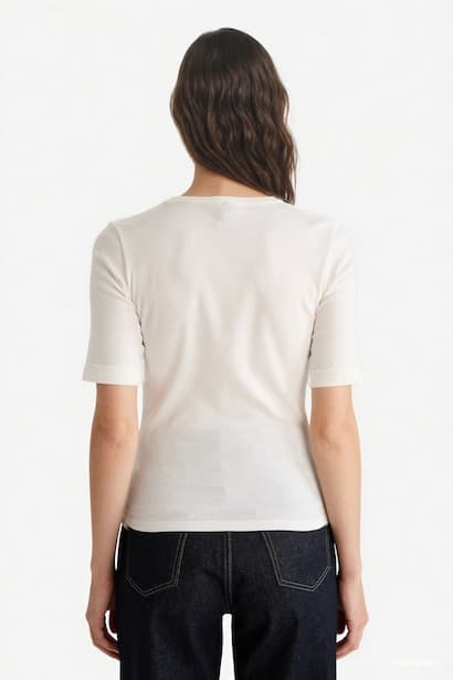 Slim Fit Crew Neck Ribbed Camisole T-Shirt (٤)