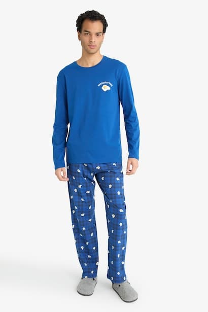 Regular Fit Printed Top Bottoms 2 Piece Pyjamas Set Homewear