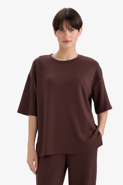 Relax Fit Crew Neck Basic T-Shirt