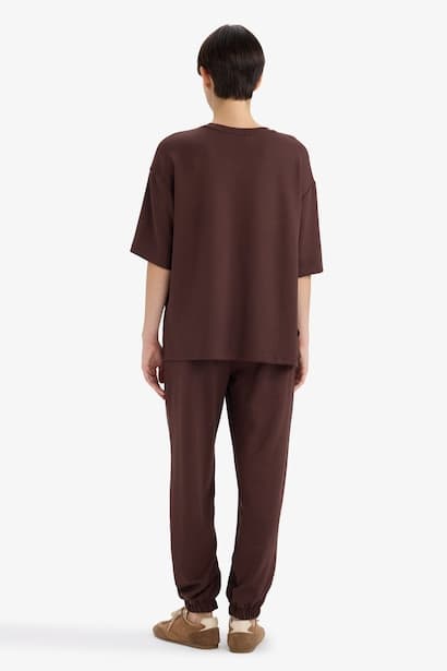 Relax Fit Crew Neck Basic T-Shirt (٤)