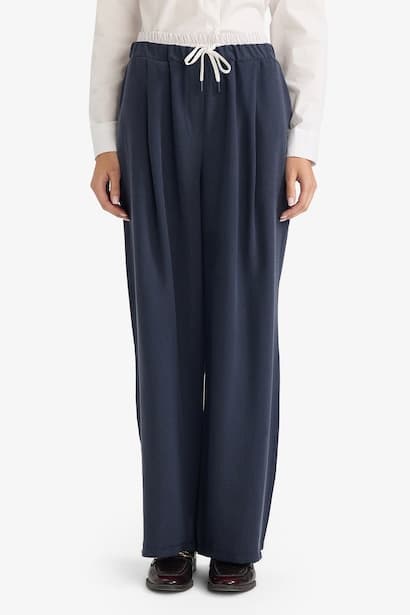 Normal Waist Baggy Fit Trousers (٣)