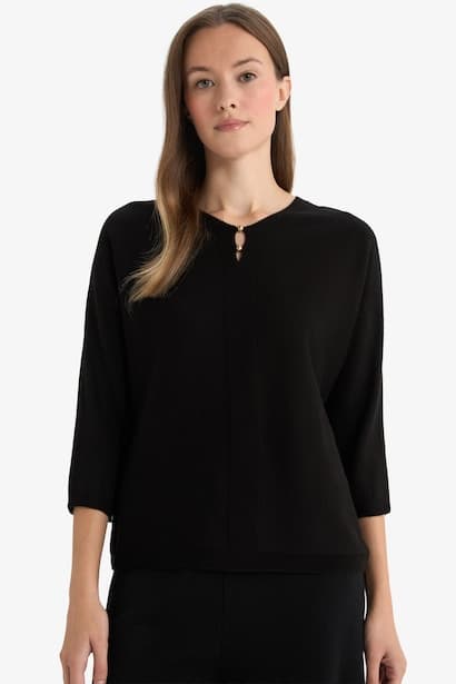 V-Neck Knitwear Pullover Modest (٤)