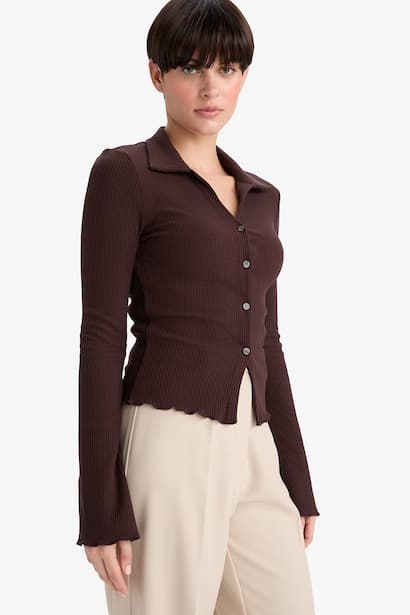 Slim Fit Camisole Cardigan (٣)