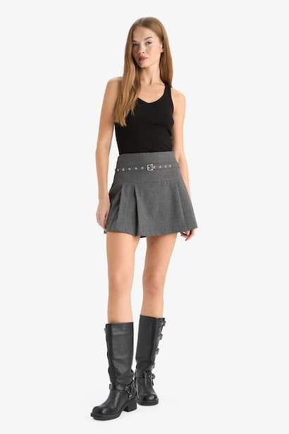 Normal Waist Mini Skirt (٤)