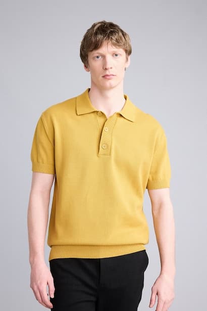 Standard Fit Short Sleeve Polo T-Shirt (٣)