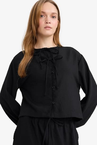 Regular Fit Long Sleeve Tunic Modest