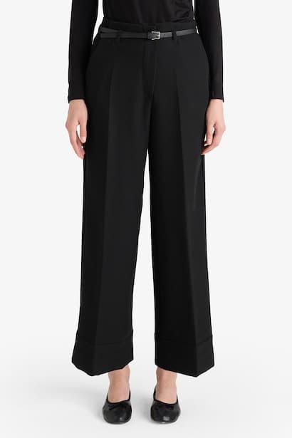 Normal Waist Wide Leg Trousers (٤)