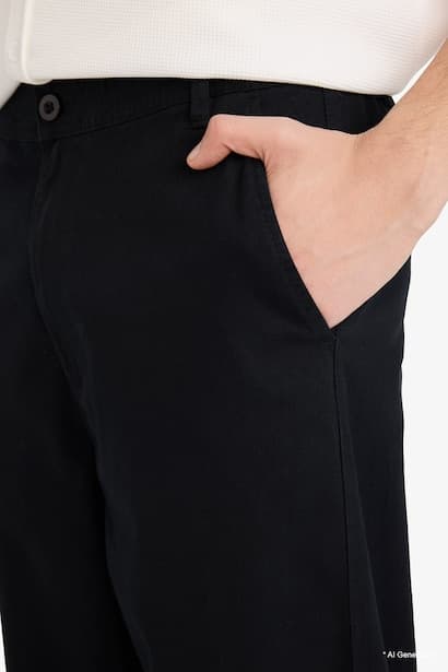 100% Cotton Relax Fit Trousers (٤)