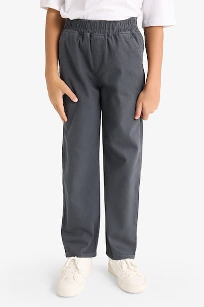 Boy Waist Elastic Gabardine Trousers (٤)