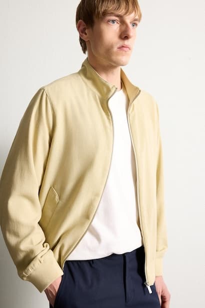 Regular Fit High Neck Zip-Up Jacket (٣)