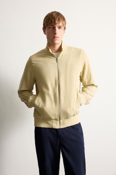 Regular Fit High Neck Zip-Up Jacket (٤)