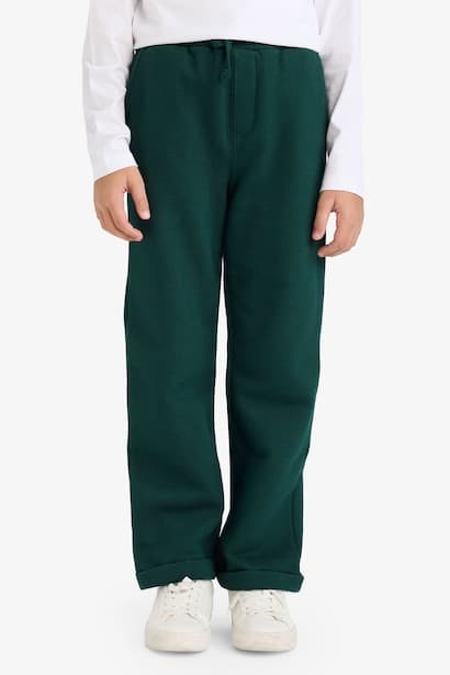 Boy Elastic Waist Sweatpants Trousers (٣)