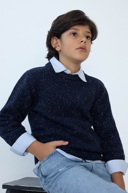 Boy Regular Fit Crew Neck Pullover