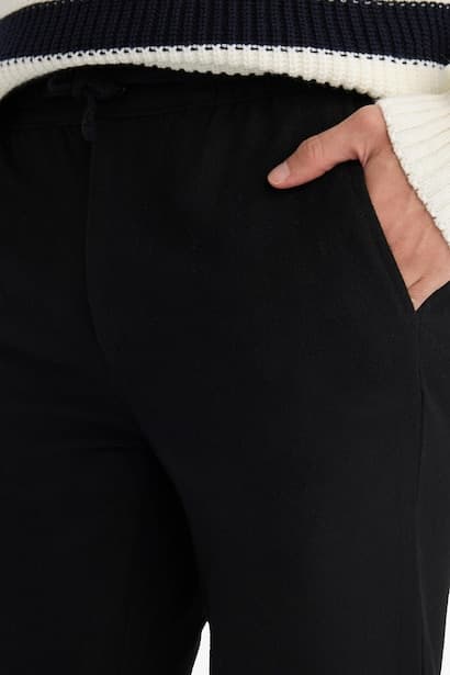 Regular Fit Straight Leg Trousers (4)