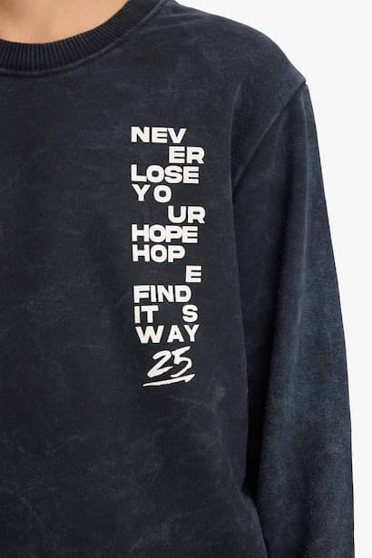 Boy Printed Sweatshirt Sweatpants 2 Piece Set (3)
