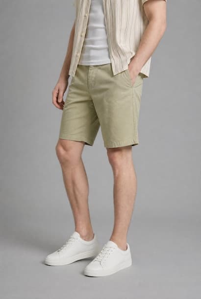 Relax Fit Elastic Waist Shorts (4)