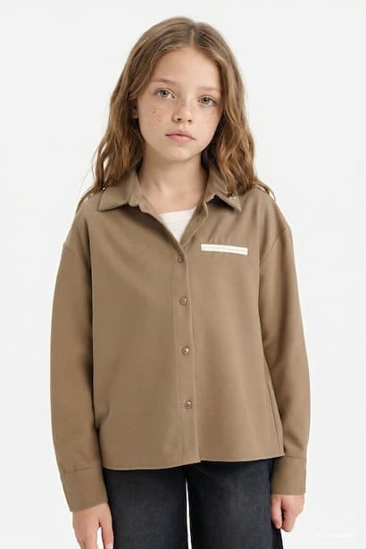 Girl Regular Fit Long Sleeve Shirt