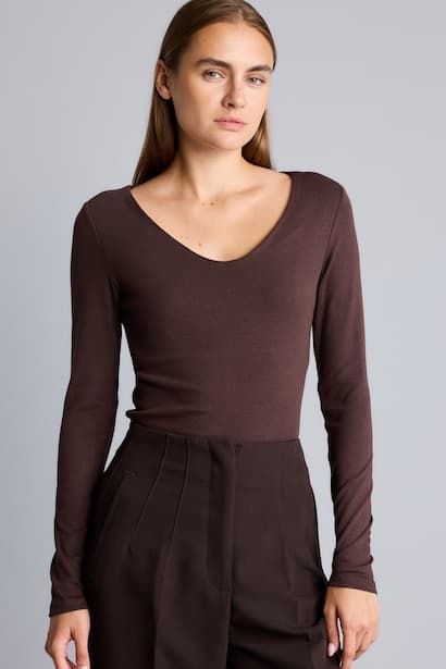 Slim Fit Modal Long Sleeve T-Shirt